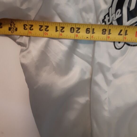 Vtg Hartwell Bomber Jacket Mens L 70's 80's Satin Made USA The Little Club - Picture 12 of 13